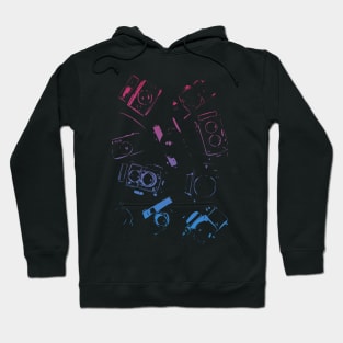 Abstract Vintage Cameras Hoodie